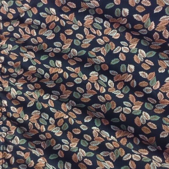 Serengeti Reversible Leaves and Floral Stretch Waist Skirt Size 3X - Picture 2 of 6